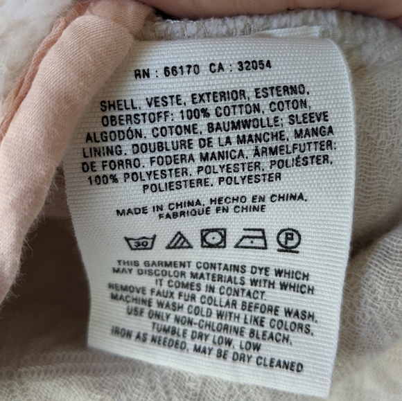 Anthropologie Hei Hei Lunan Anorak Jacket Ivory - Picture 11 of 11